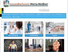 Tablet Screenshot of gesundheitsnetz-wmk.de
